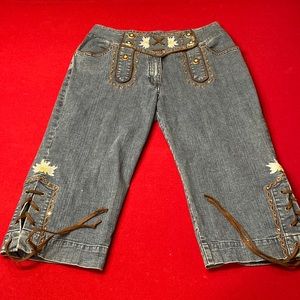 HAMMERSCHMID authentic awesome European style denim capris!!!